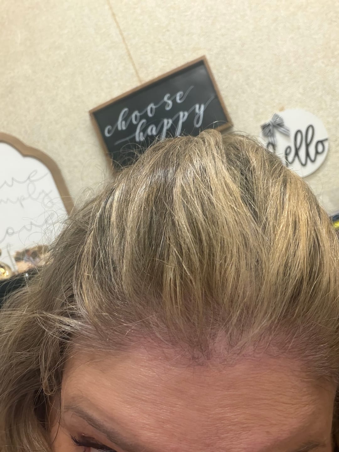Customer photo review of Instant Dye Shampoo