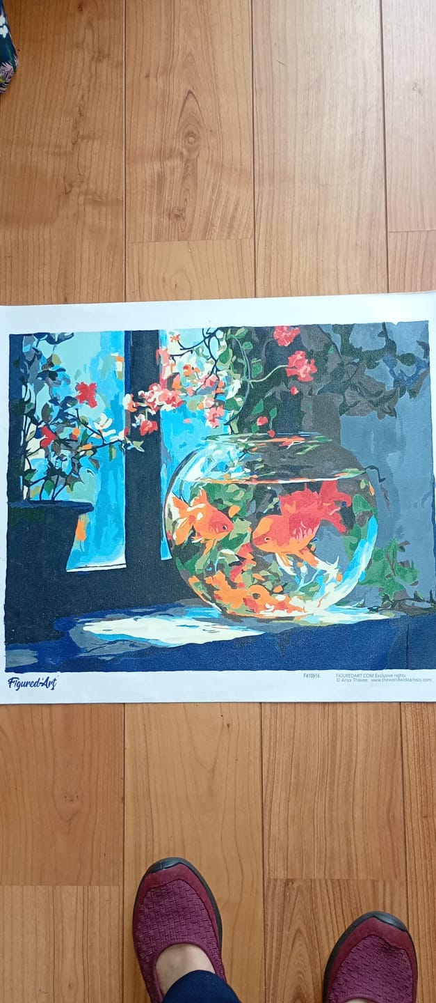 Customer photo review of Bocal à poissons ensoleillé