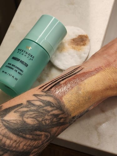 Customer photo review of Makeup Melter Cleansing Mist