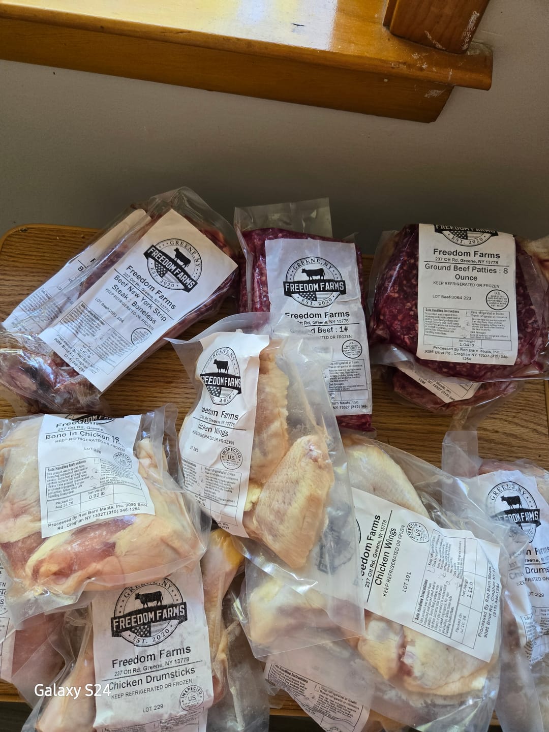 Customer photo review of The NEW "TRY-IT" Box [13lbs of Premium Farm-Raised Beef & Chicken] 10 solid meals