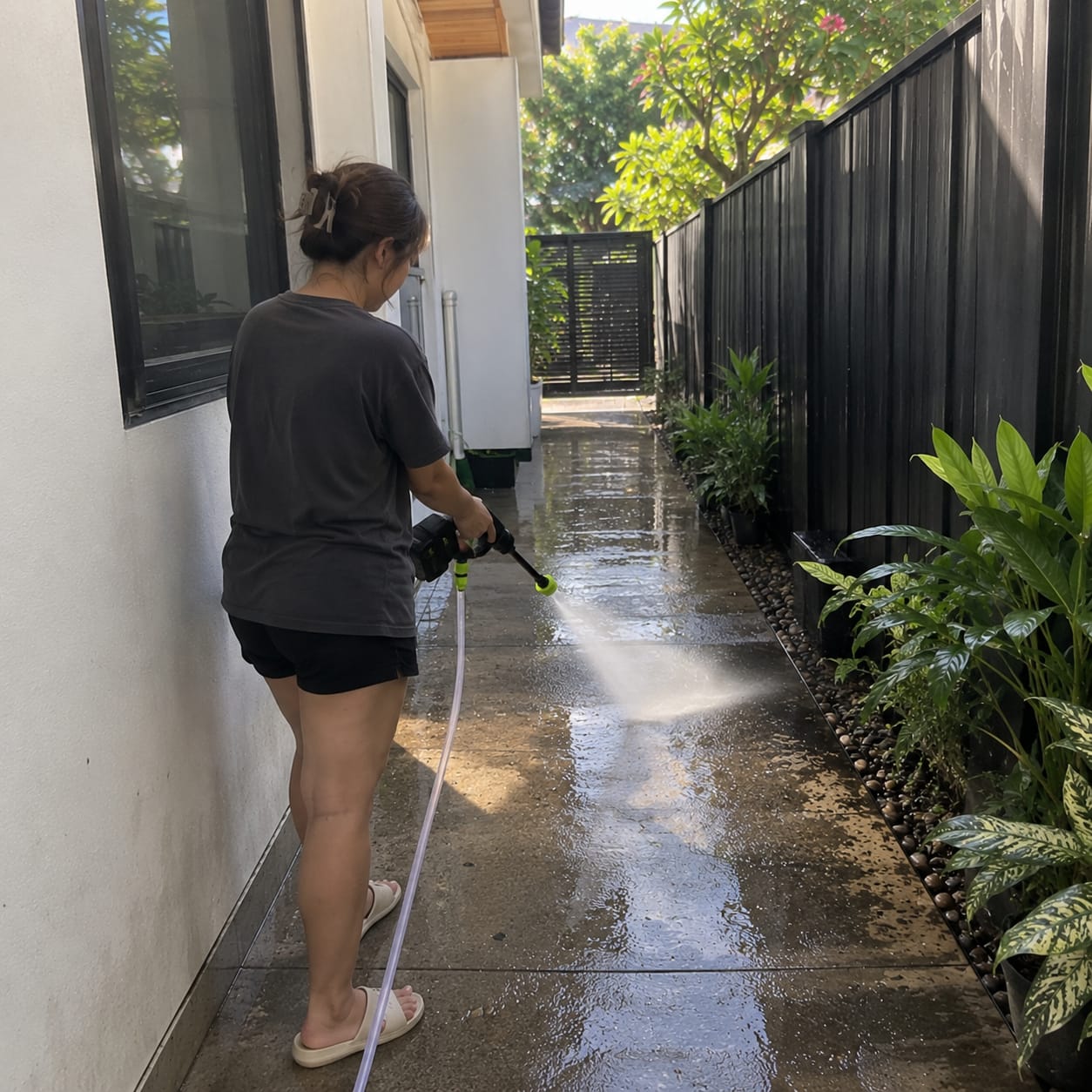 Customer photo review of AquaJet - Cordless High Pressure Car Washer