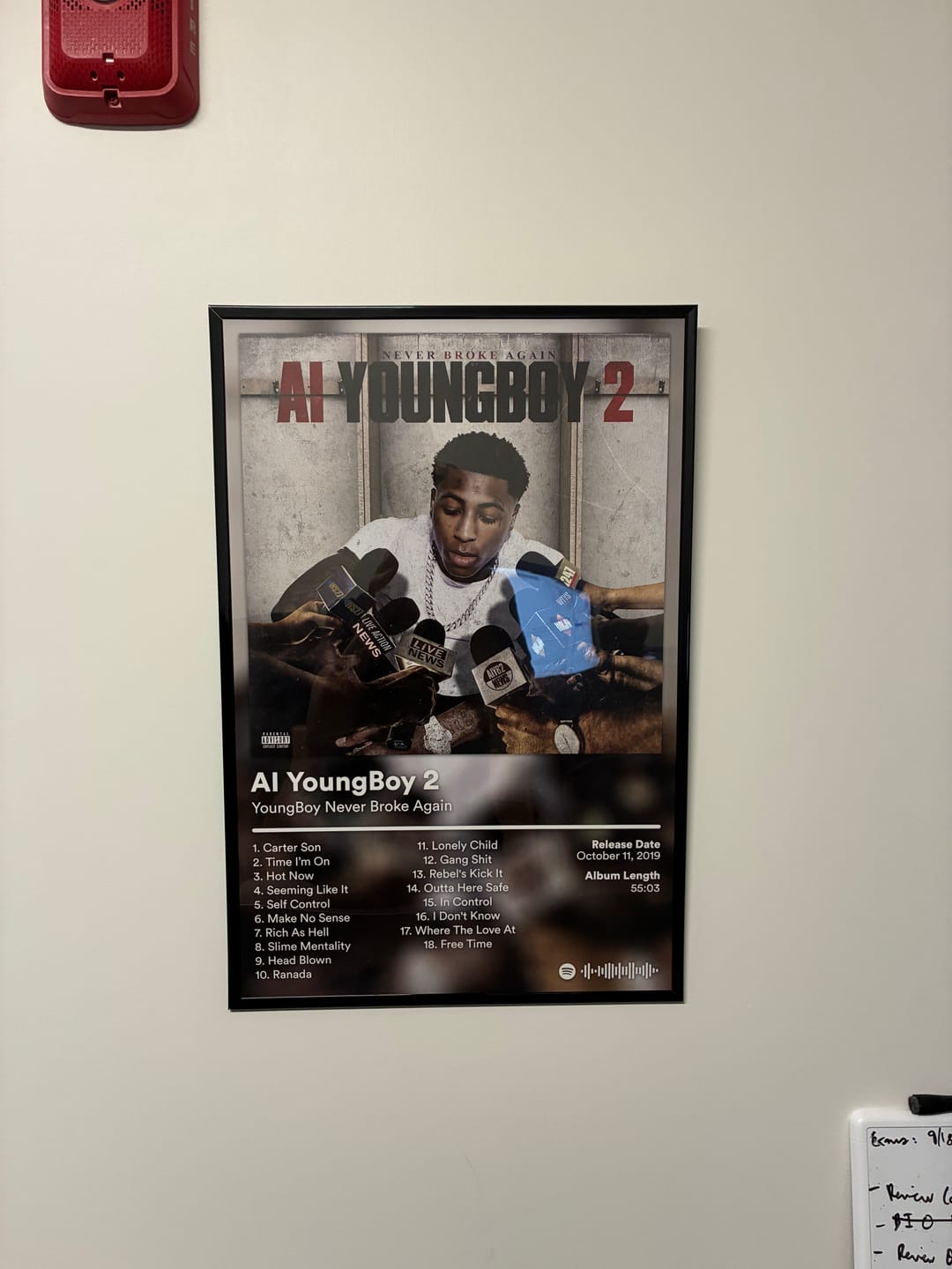 Customer photo review of YoungBoy Never Broke Again Album Posters