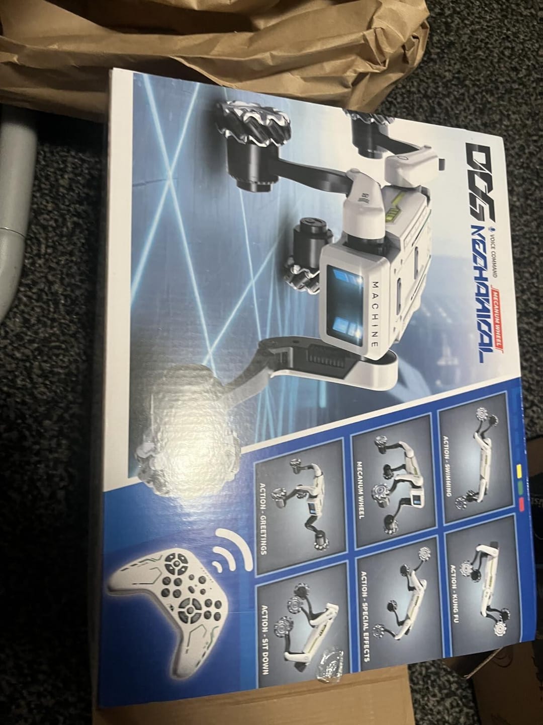 Customer photo review of 3-in-1 Interactive Robot Dog with Voice Control, Remote & Programmable Tricks