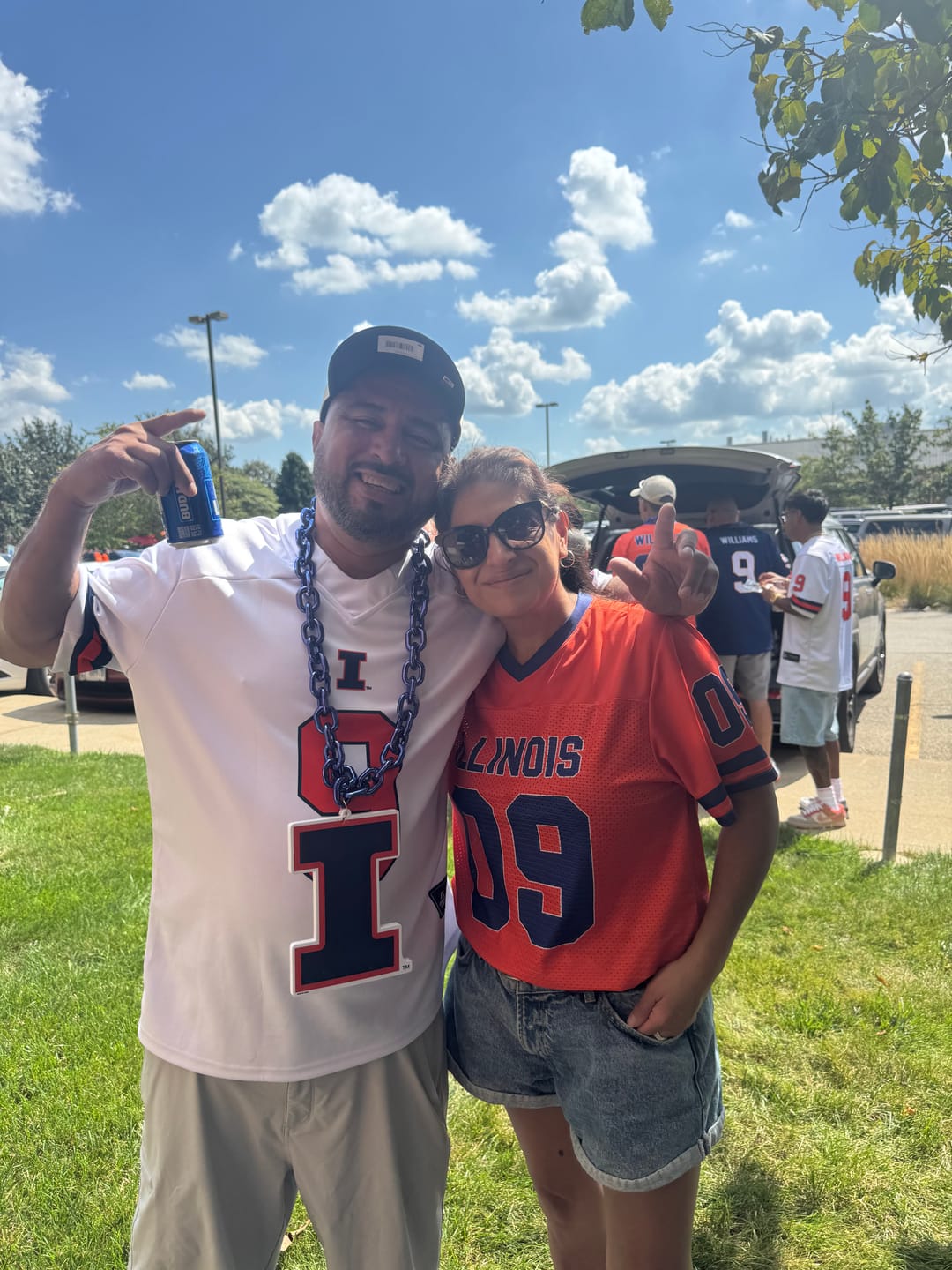 Customer photo review of Custom Football Jersey Orange and Navy - Design Your Own