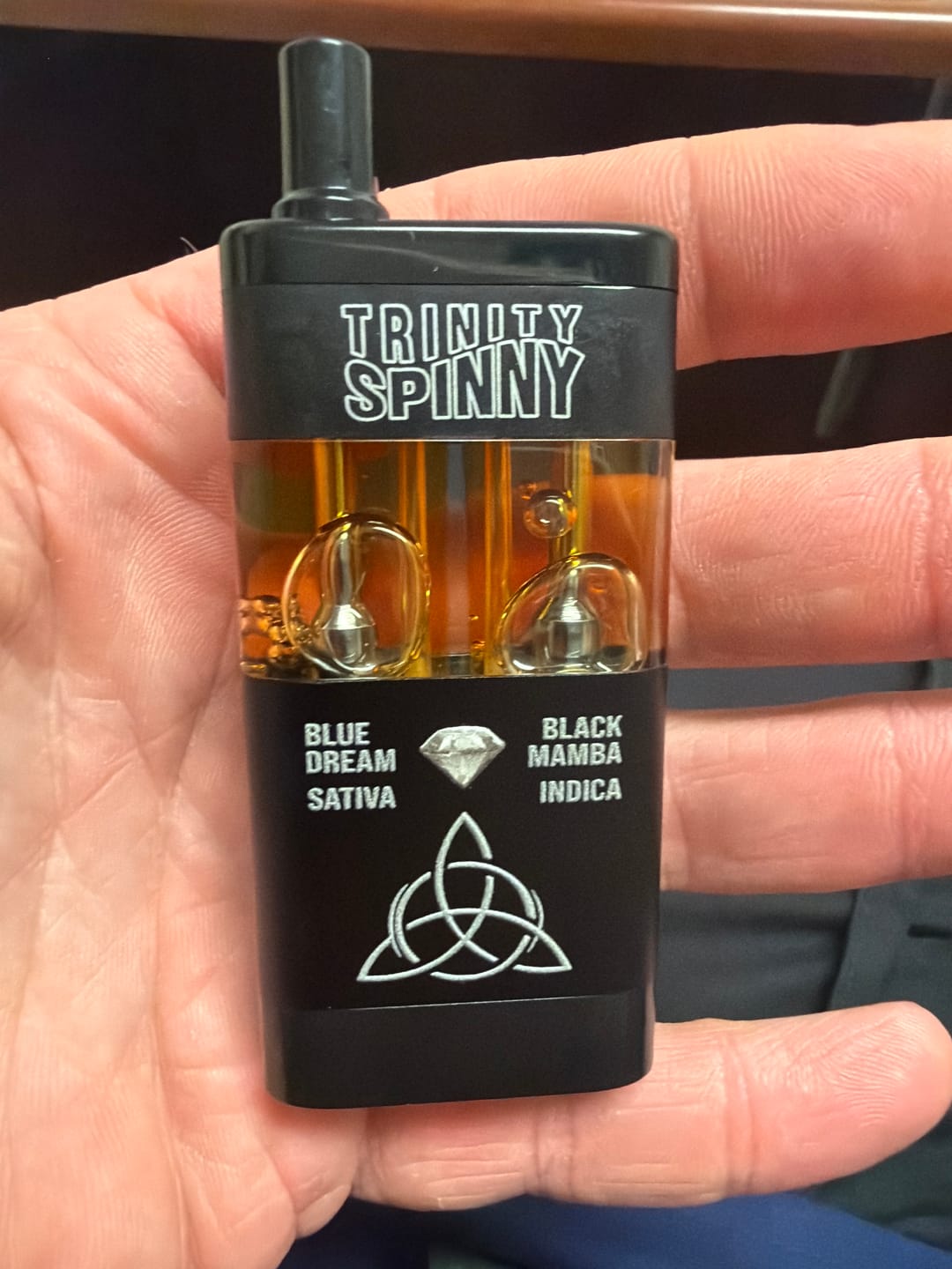 Customer photo review of Trinity 6gm Spinny Titanium Edition THCP, Liquid Diamond