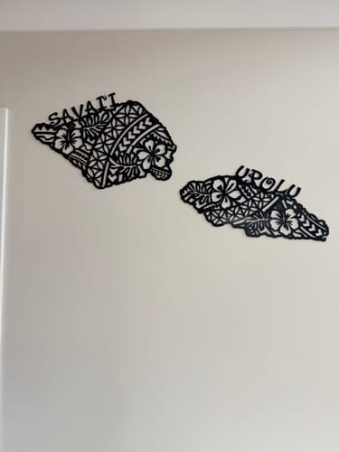 Customer photo review of Samoa Savai'i & Upolu Wall Décor