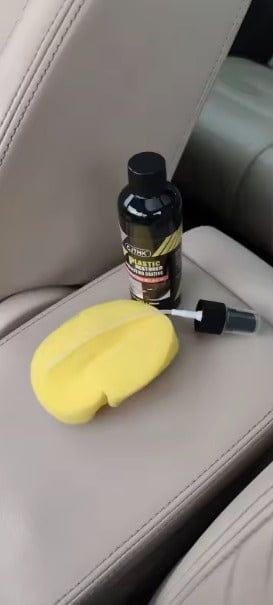 Customer photo review of Renovador de plásticos negros