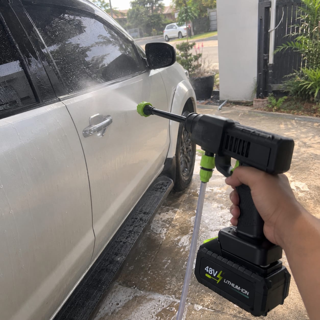 Customer photo review of AquaJet - Cordless High Pressure Car Washer