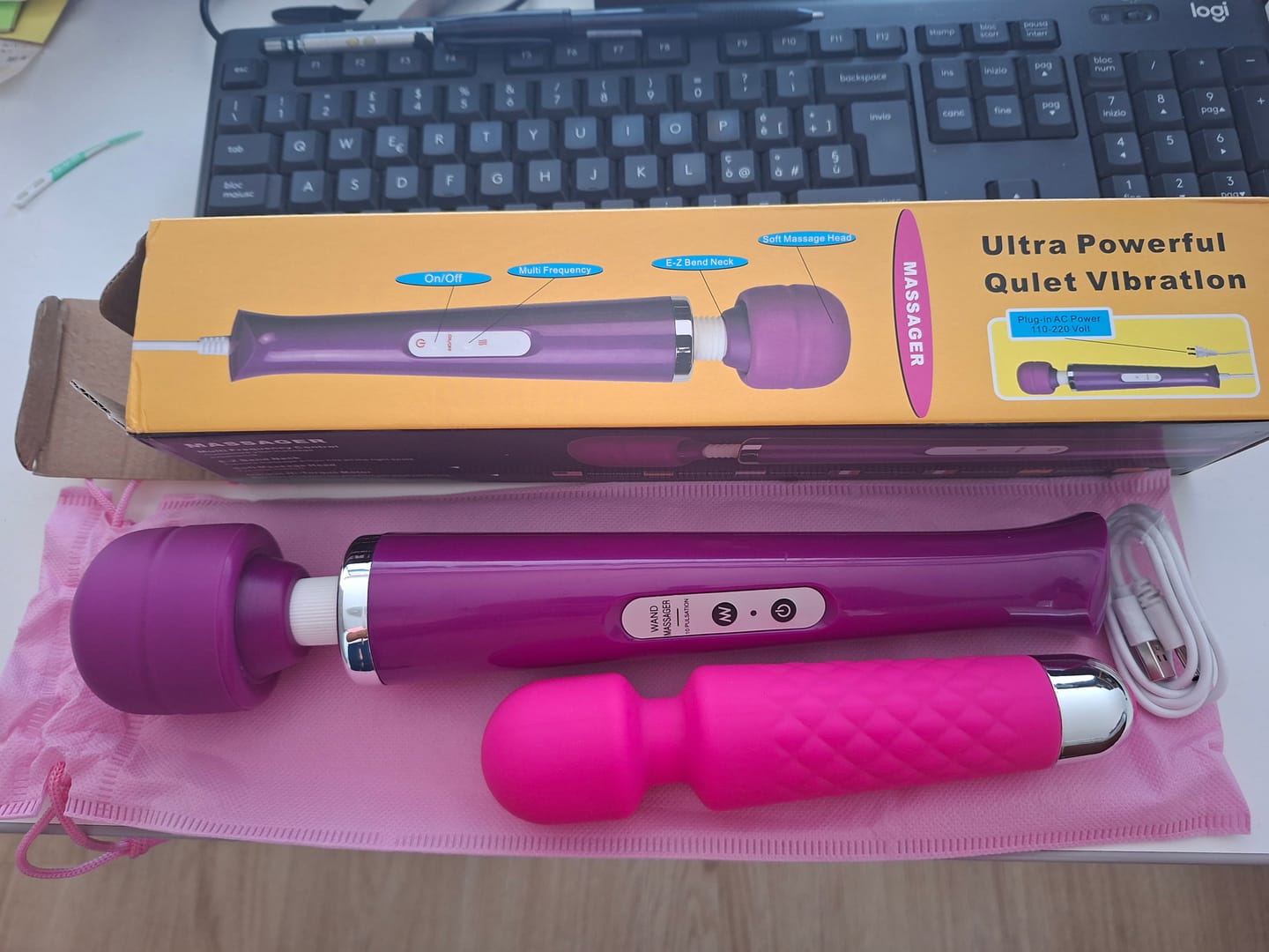 Customer photo review of 2-in-1 G-Spot and Body Massager Wand Vibrator