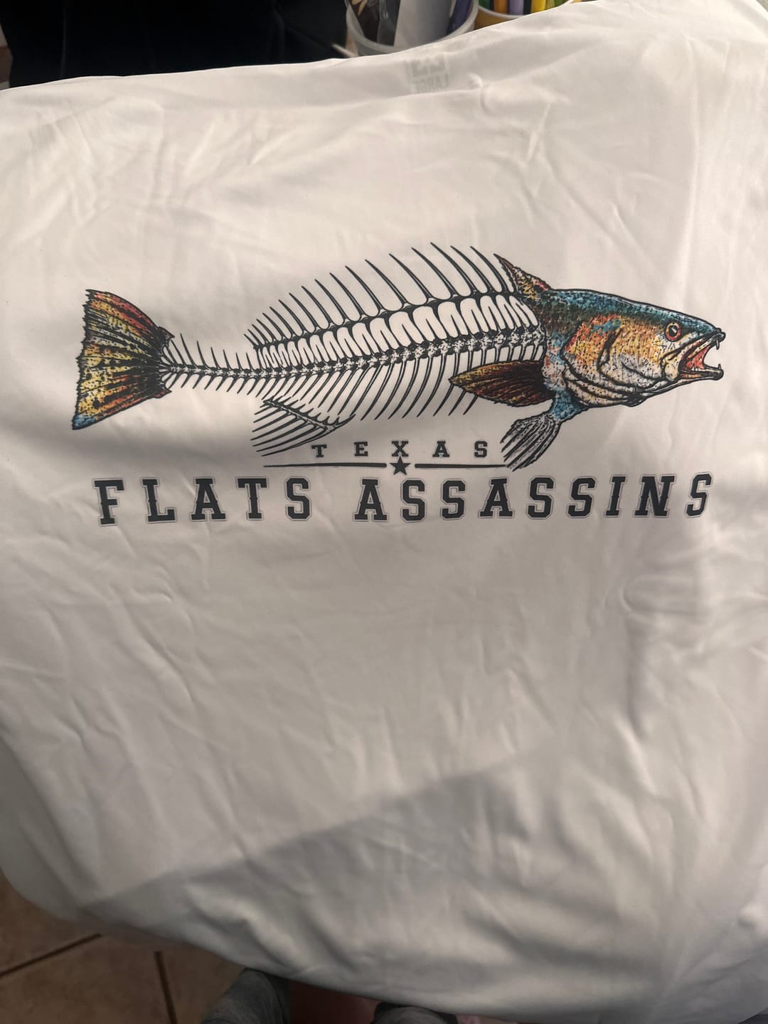 Customer photo review of Custom Hooded UPF Shirt