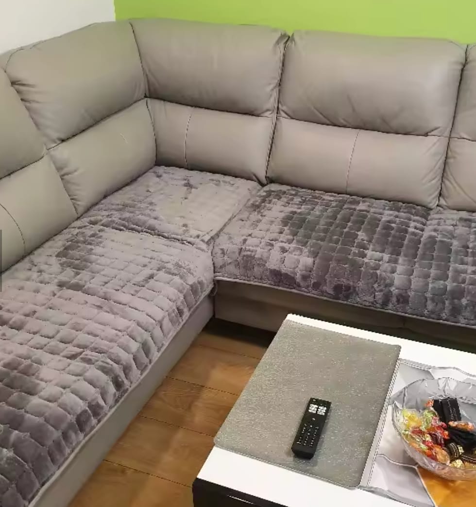 Customer photo review of pawandplush - Couch Cover