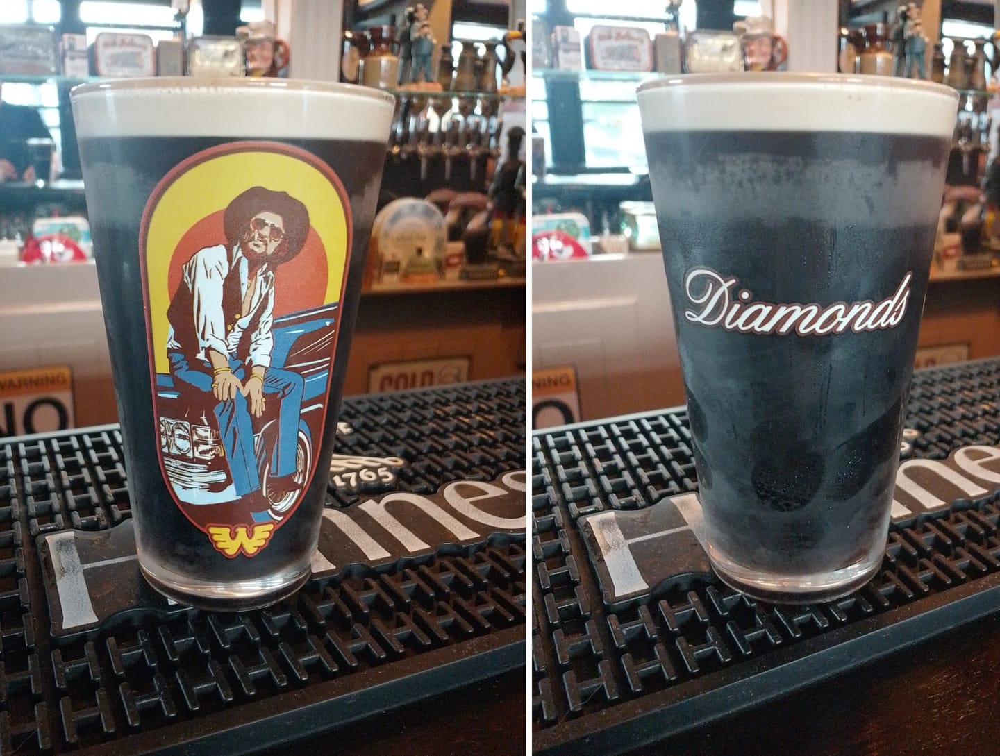 Customer photo review of Diamonds Pint Glass