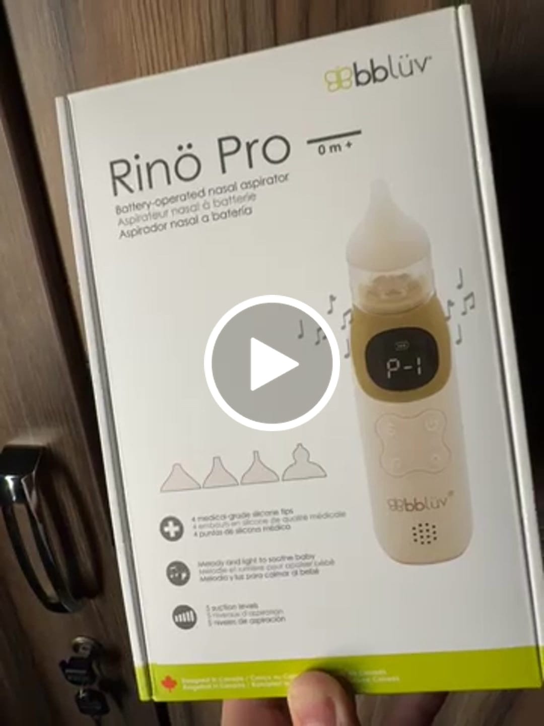 Customer video review of Bbluv Rino Pro Rechargeable Nasal Aspirator With Music (0m+)