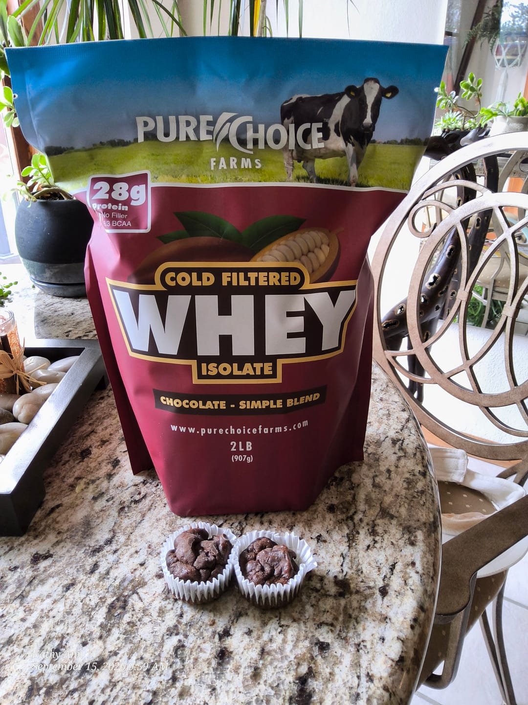 Customer photo review of Whey Protein Isolate Chocolate