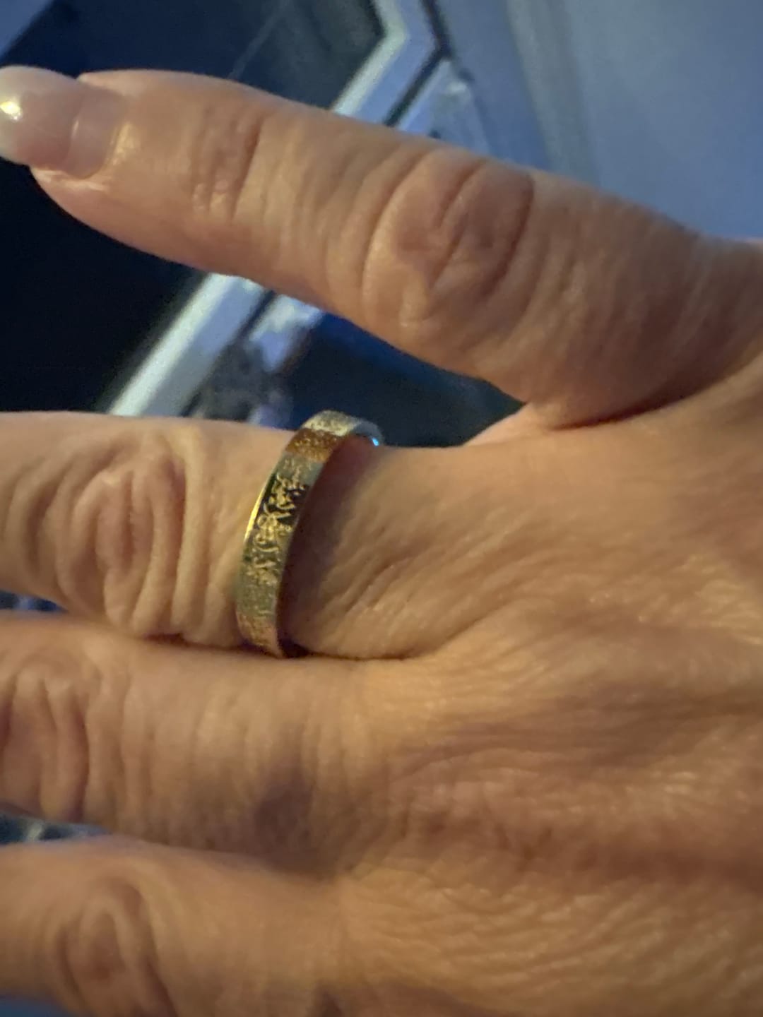 Customer photo review of "Gewiss, mit der Erschwernis, kommt die Erleichterung" Ring