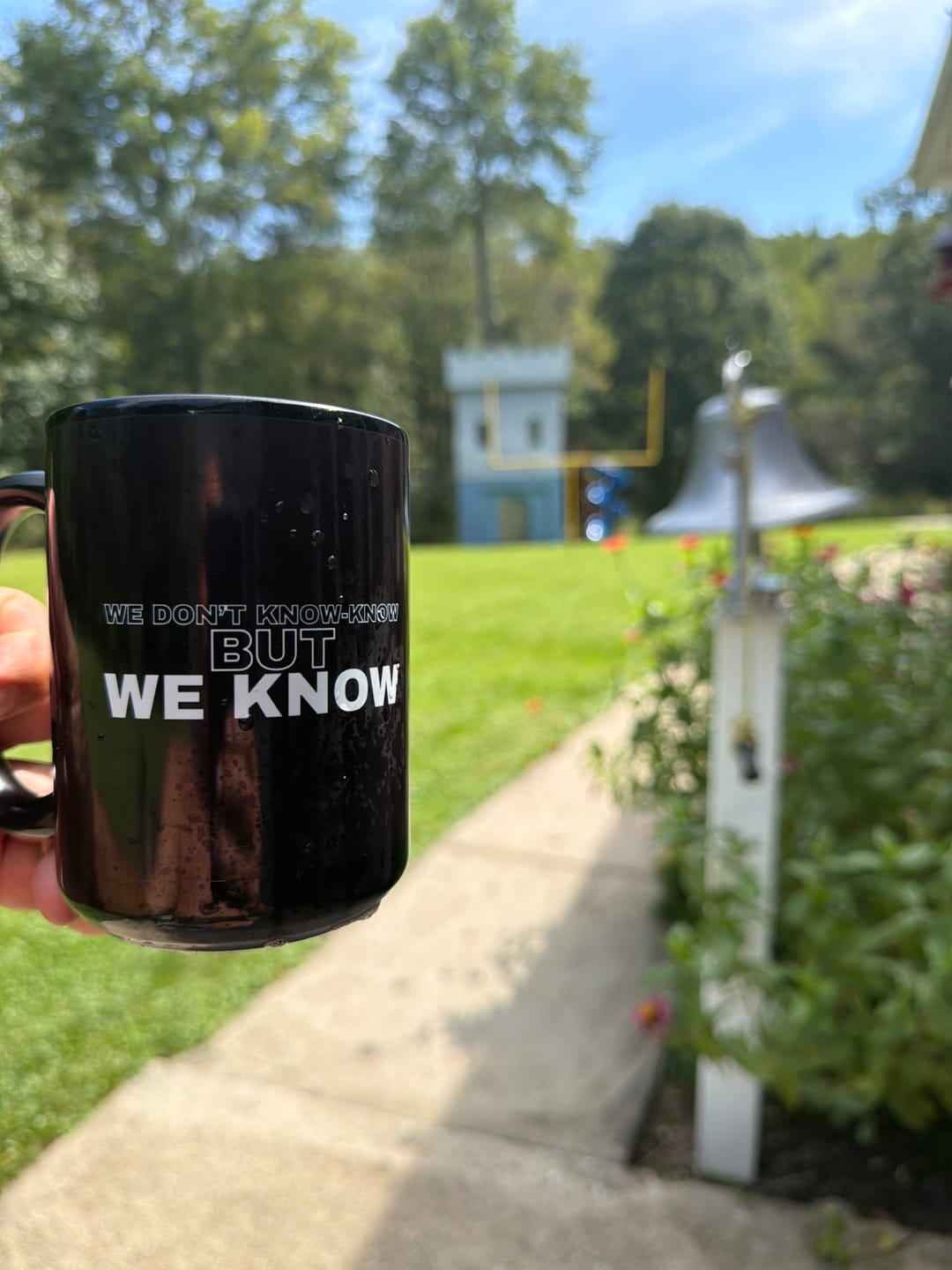 Customer photo review of We Know Mug