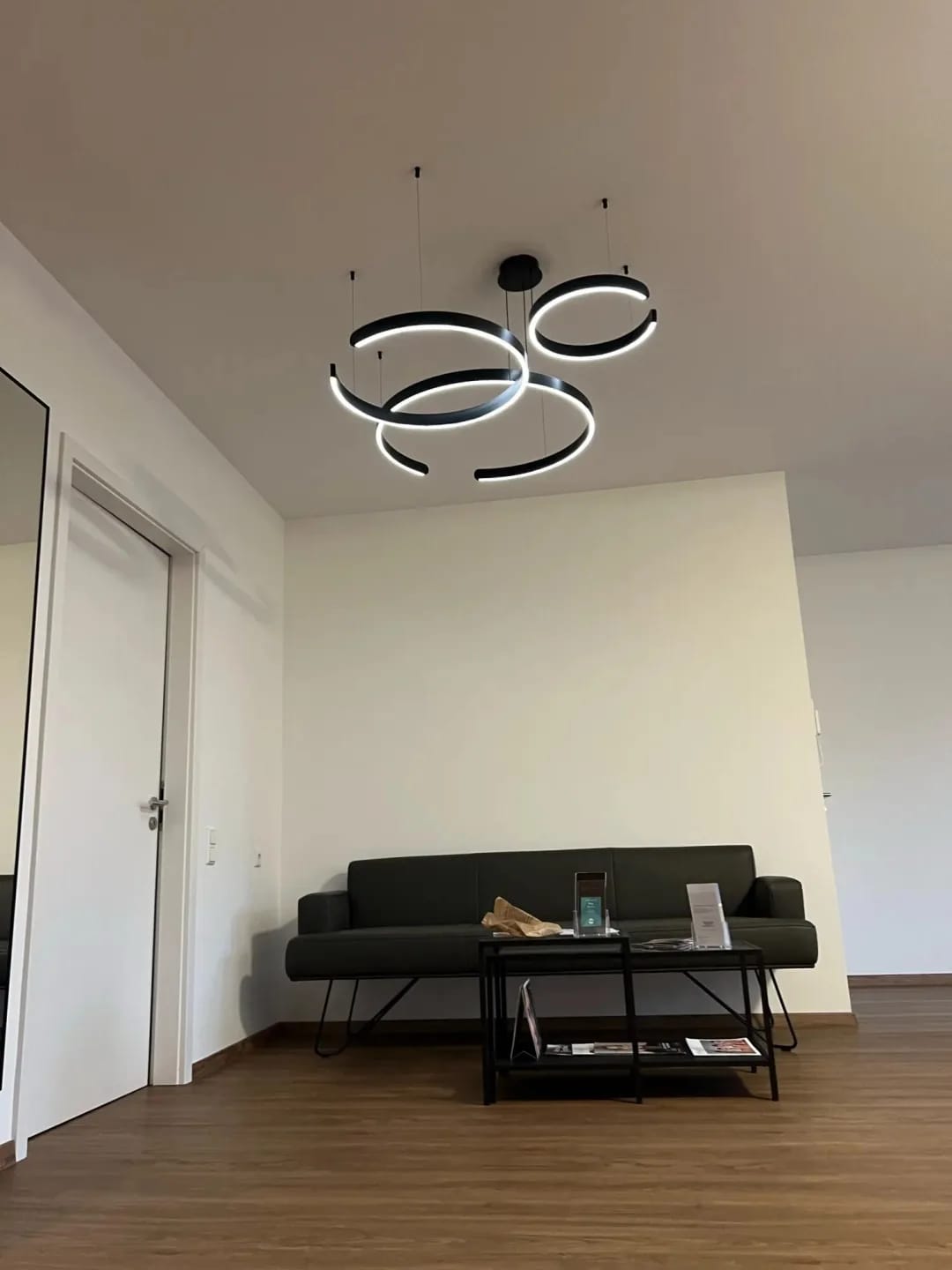 Customer photo review of Gold Chandelier for Living Room, Adjustable Ring, 80 cm