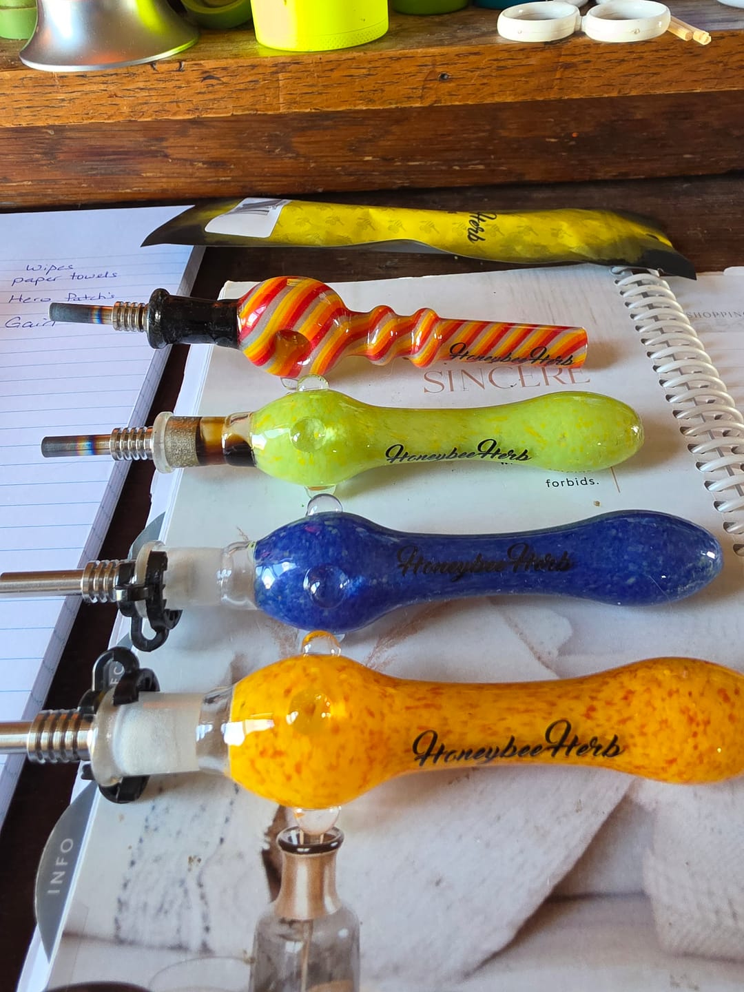 Customer photo review of SPECKLED GLASS NECTAR COLLECTOR