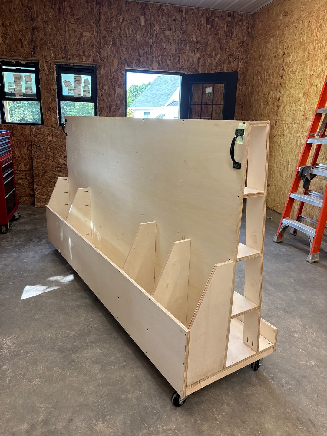Customer photo review of Compact Wood Storage Cart Plans - Digital Download