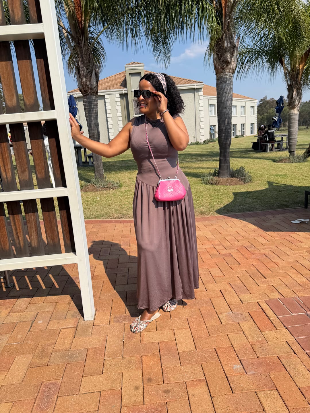 Customer photo review of ERA Mini Kisslock Chain Bag – Pink