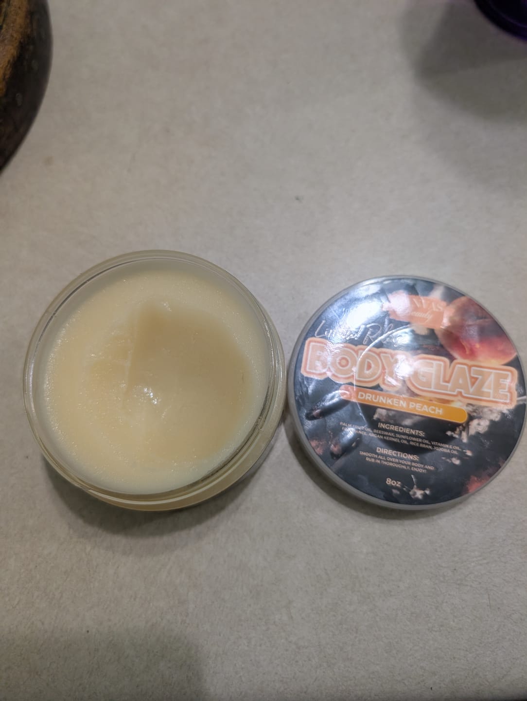 Customer photo review of (NEW) BODY GLAZE: DRUNKEN PEACH