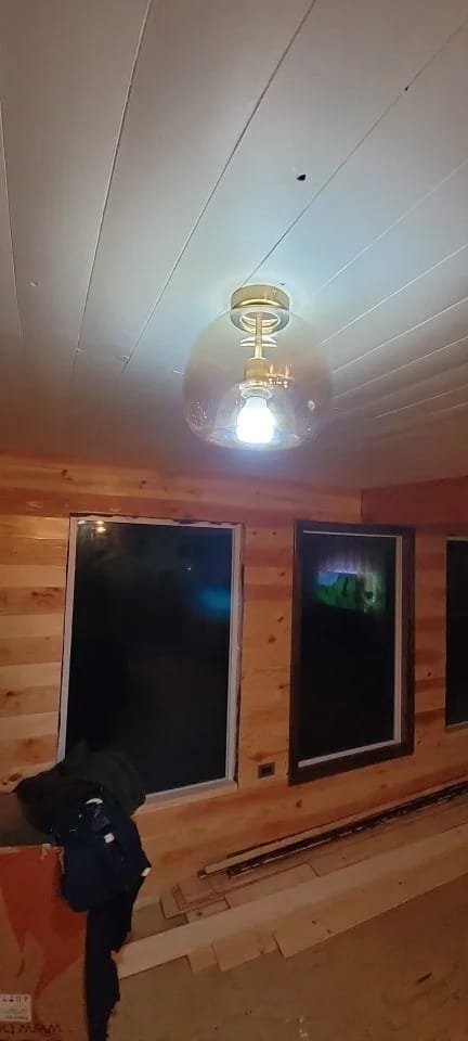 Customer photo review of Black Ceiling Light for Living Room, Hand-Blown Glass, 25 cm