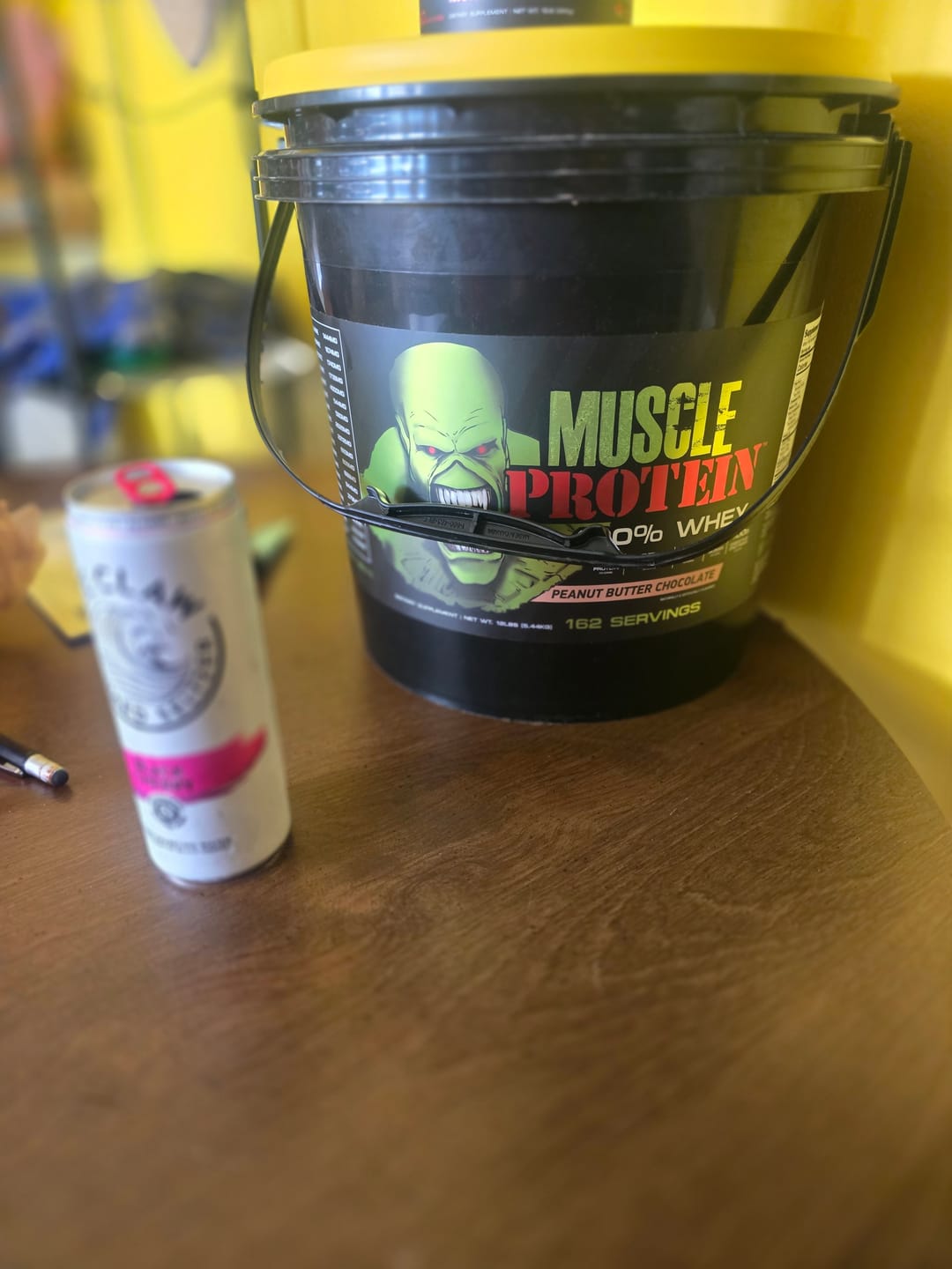 Customer photo review of Whey Protein Powder Bucket