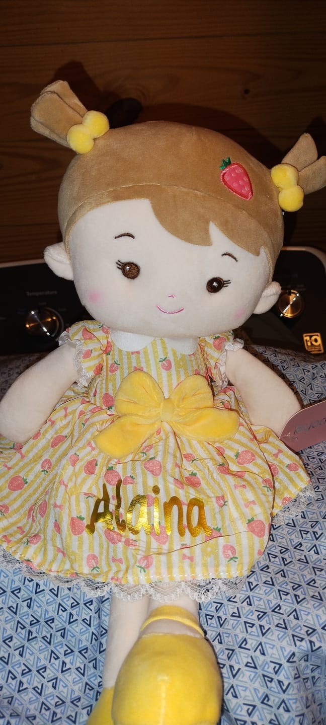 Customer photo review of Personalized Strawberry Girl - Yellow