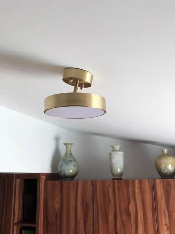 Customer photo review of Copper Ceiling Light for Hallway, Flush Fitting, 30 cm Wide