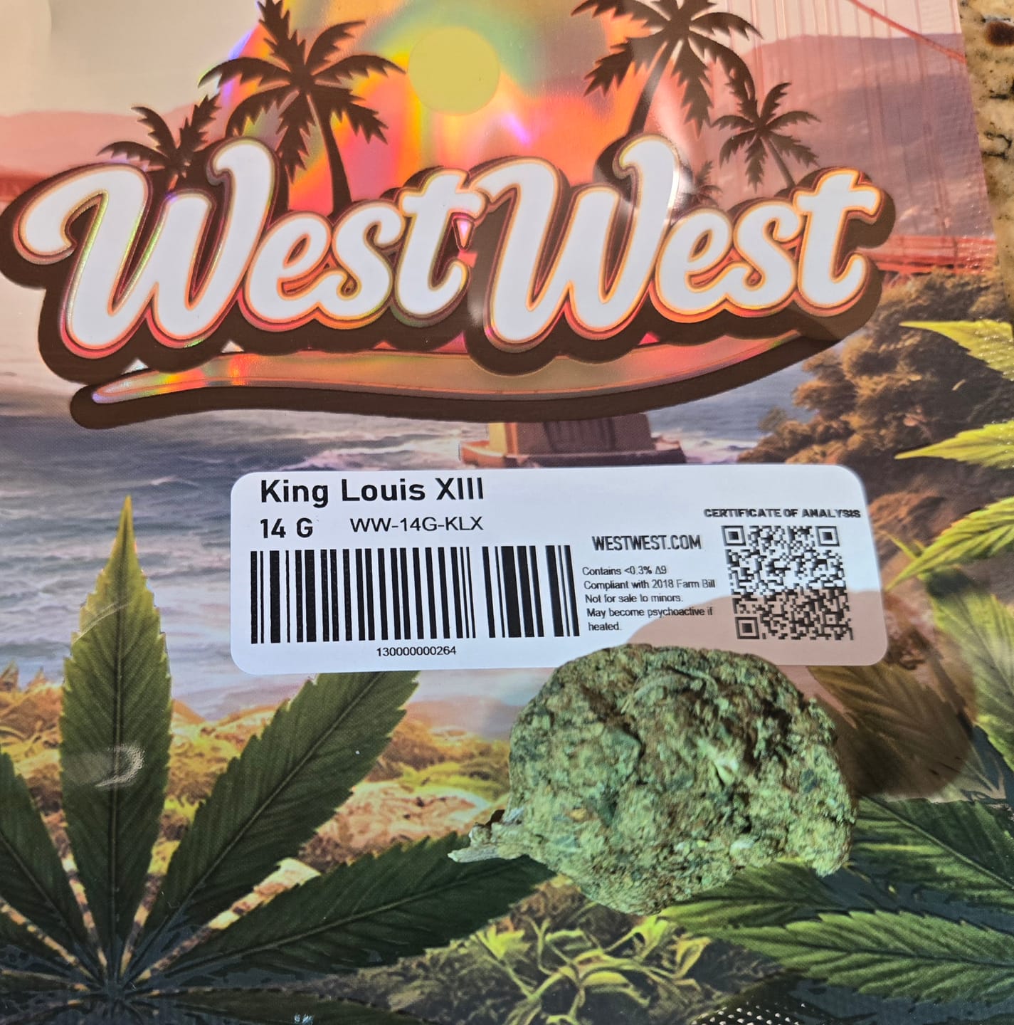 Customer photo review of West West Brand - King Louis XIII - 14 Grams - Indica