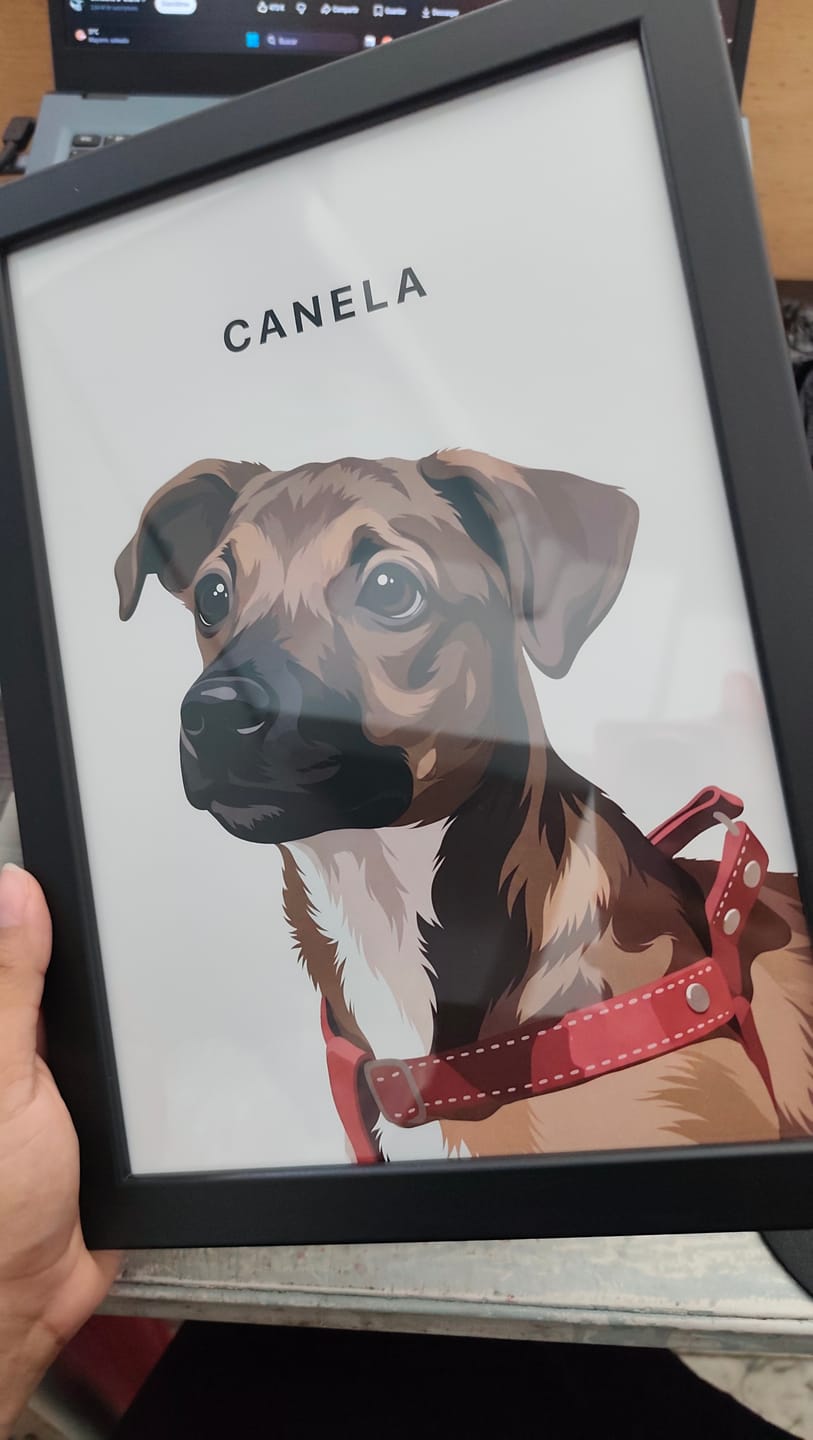 Customer photo review of Retrato Personalizado