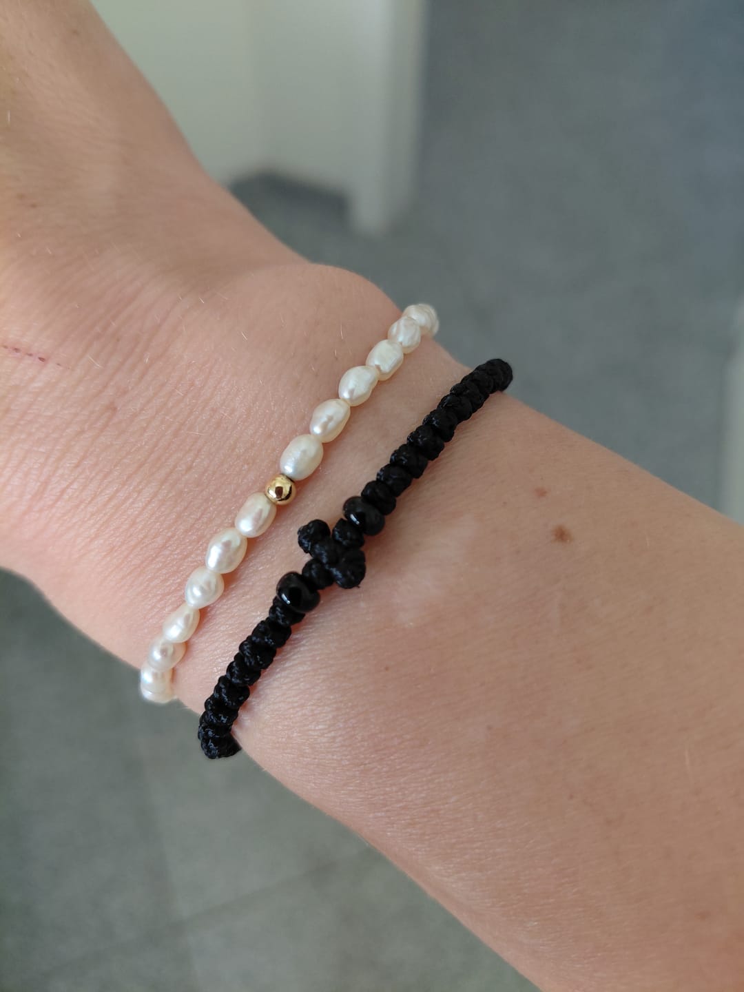 Customer photo review of Gaia Süßwasserperlen Armband