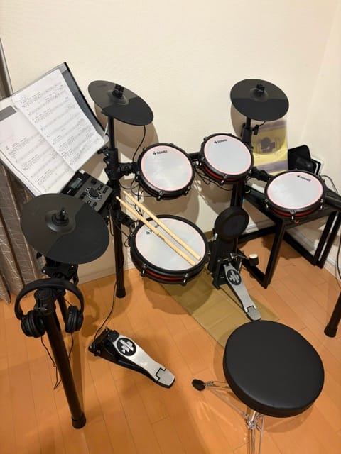 Customer photo review of Donner DED-200（2026年版）5ドラム 3シンバル 電子ドラム