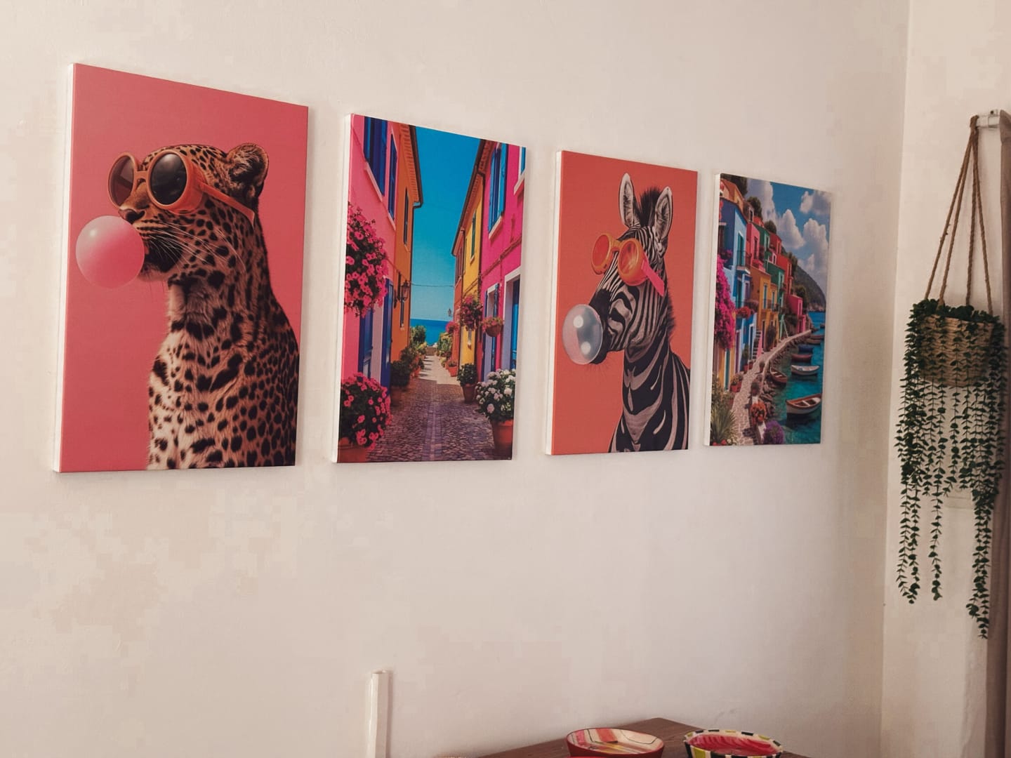 Customer photo review of 4 x A2 Canvas Combo
