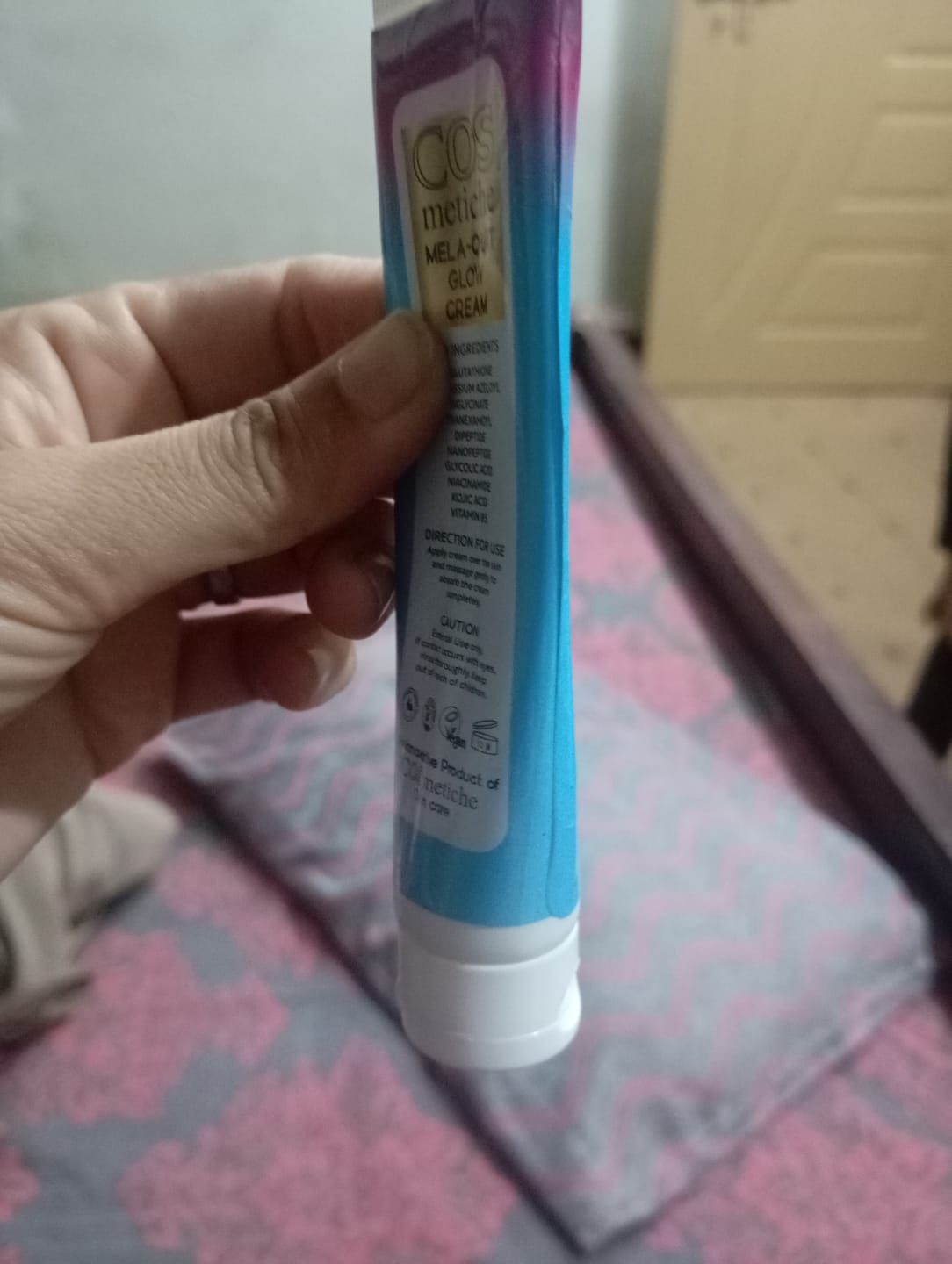 Customer photo review of Mela-Quit Glow Cream