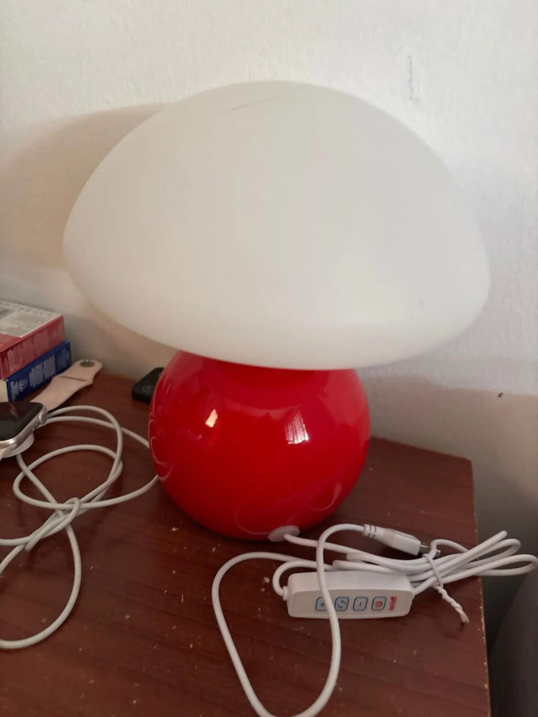 Customer photo review of Luminária de Mesa Cogumelo Minimalista Design Moderno