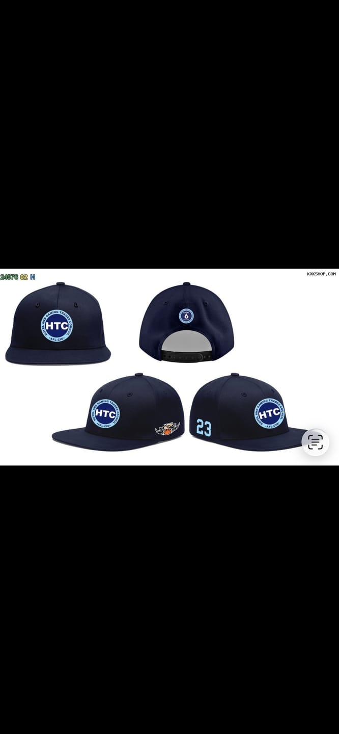 Customer photo review of Custom Navy 3D Puff Embroidery Flat Embroidery Casual Sport Baseball Cap