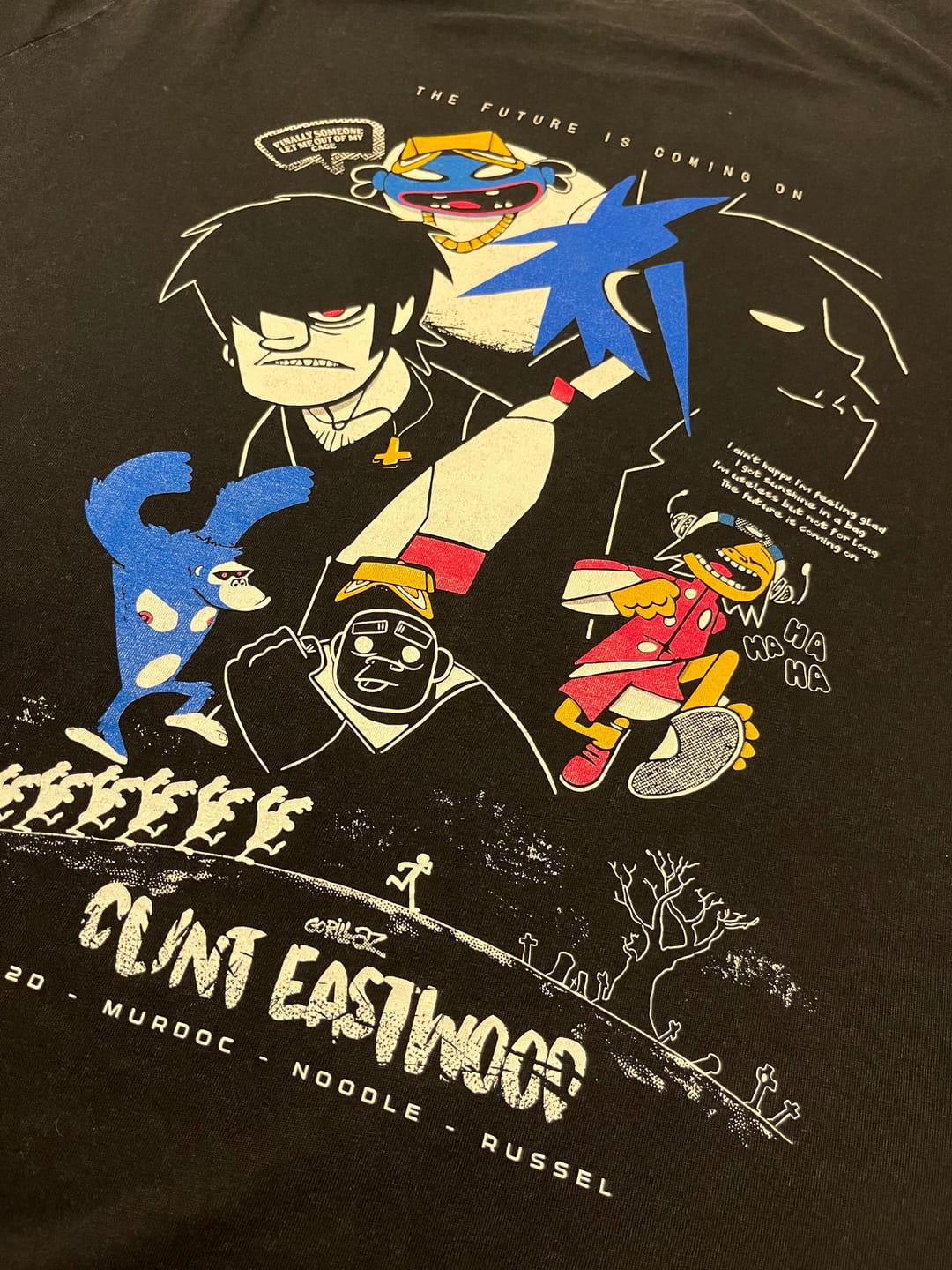 Customer photo review of Polera Gorillaz Clint Eastwood Frente y Espalda | Clásico de MTV