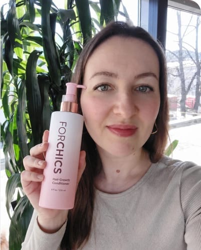Customer photo review of ForChics Hair Growth Conditioner