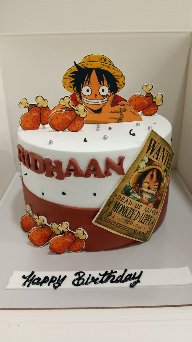 Customer photo review of One Piece Theme Cake