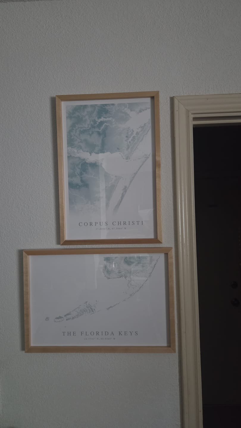 Customer photo review of Florida Keys Map Print Landscape