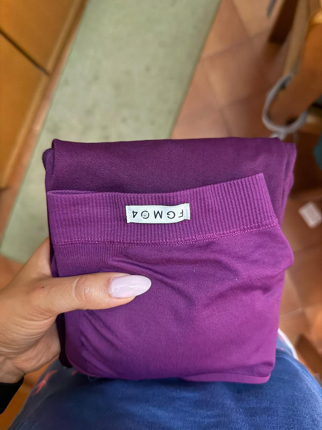 Customer photo review of Leggings Push Up All-Up Dark Purple