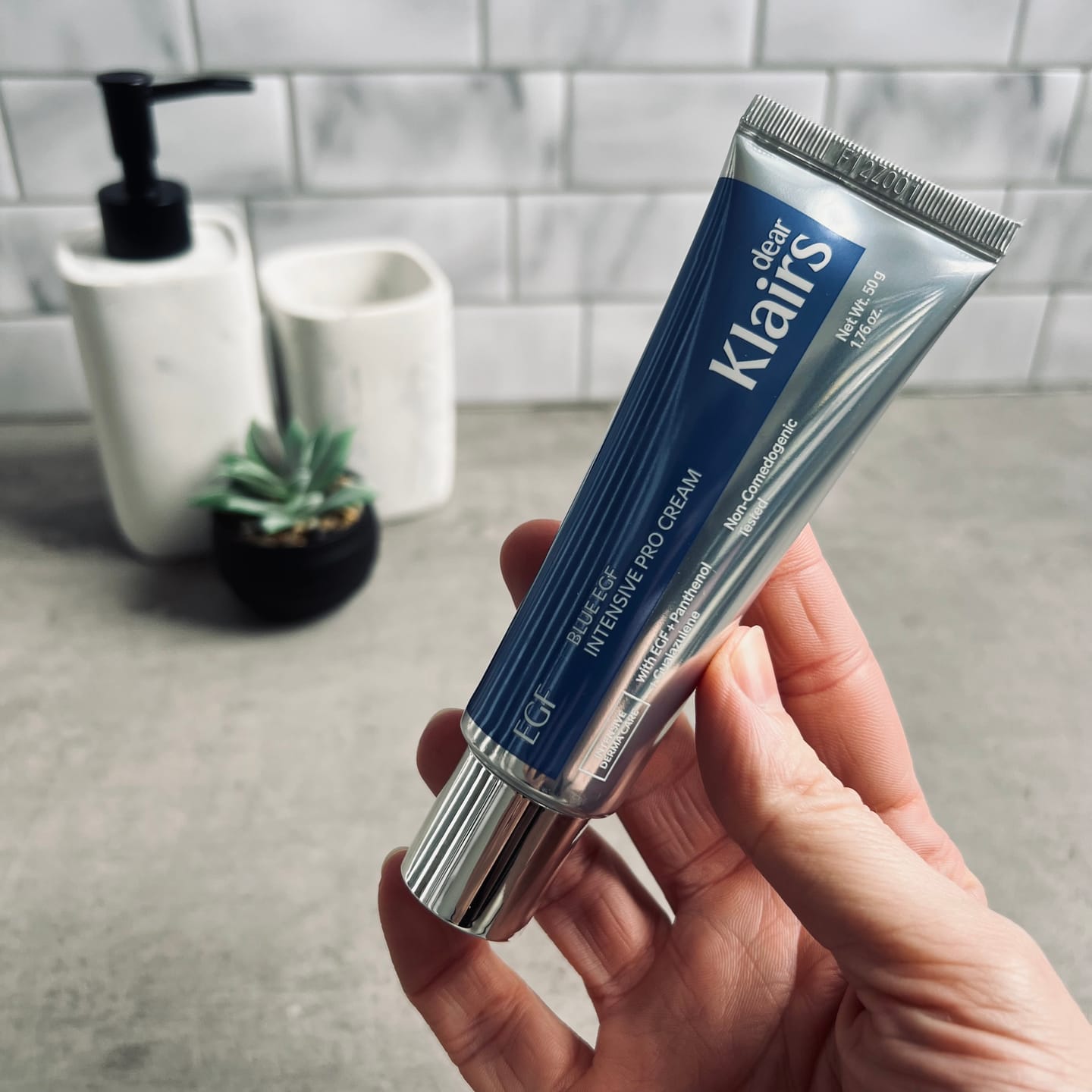 Customer photo review of Blue EGF Intensive Pro Cream