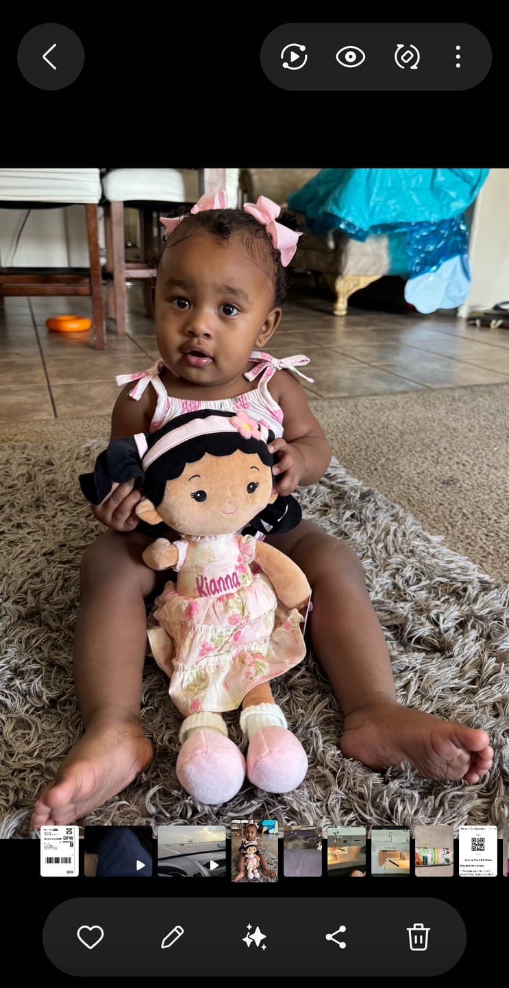 Customer photo review of Personalized Princess Petal
