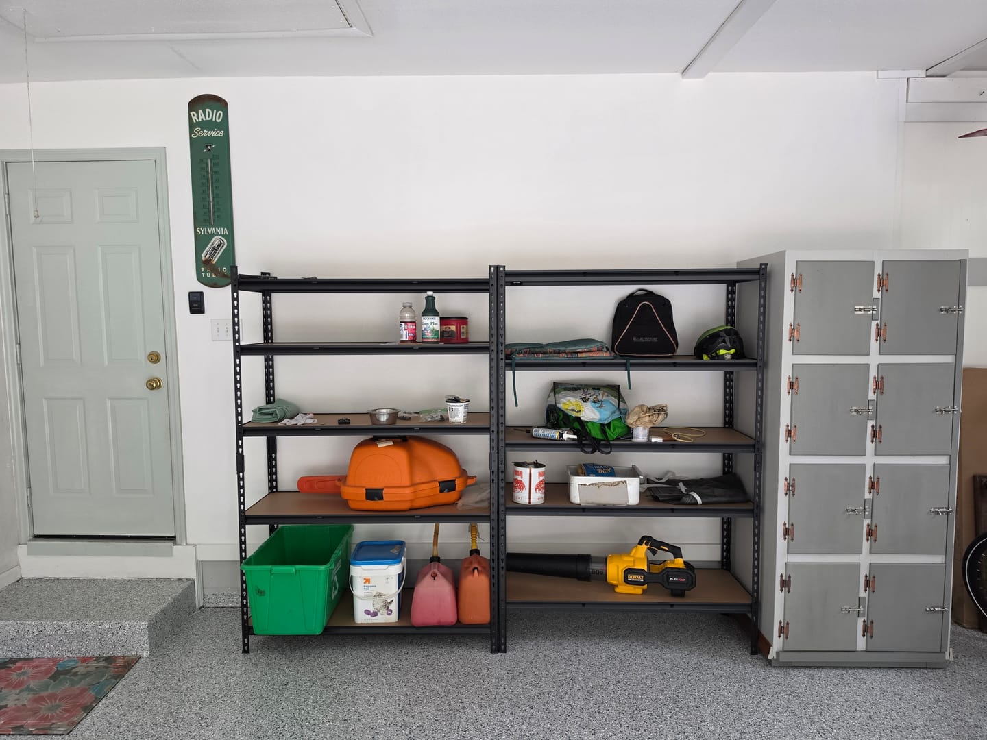 Customer photo review of Reibii 72"H × 48"W Garage Storage Shelves, 2650 lbs Heavy Duty Steel Shelving Rack, Adjustable Metal Shelves for Basement, Pantry & Utility Room