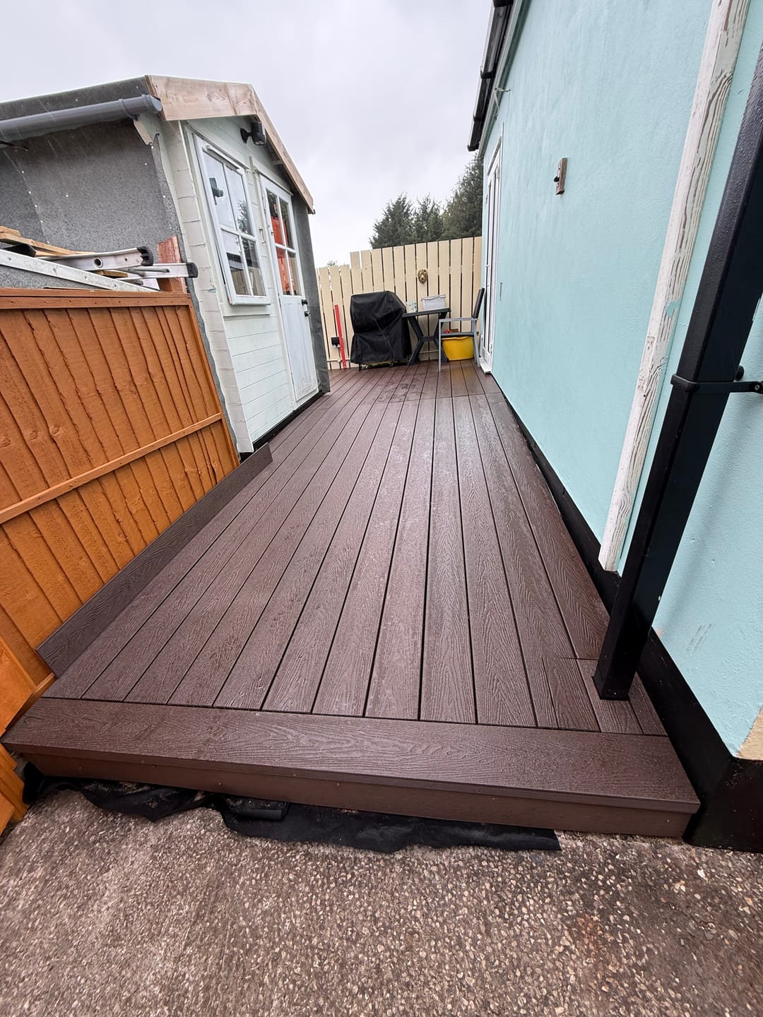 Customer photo review of 3.6M Brown Composite Decking Board