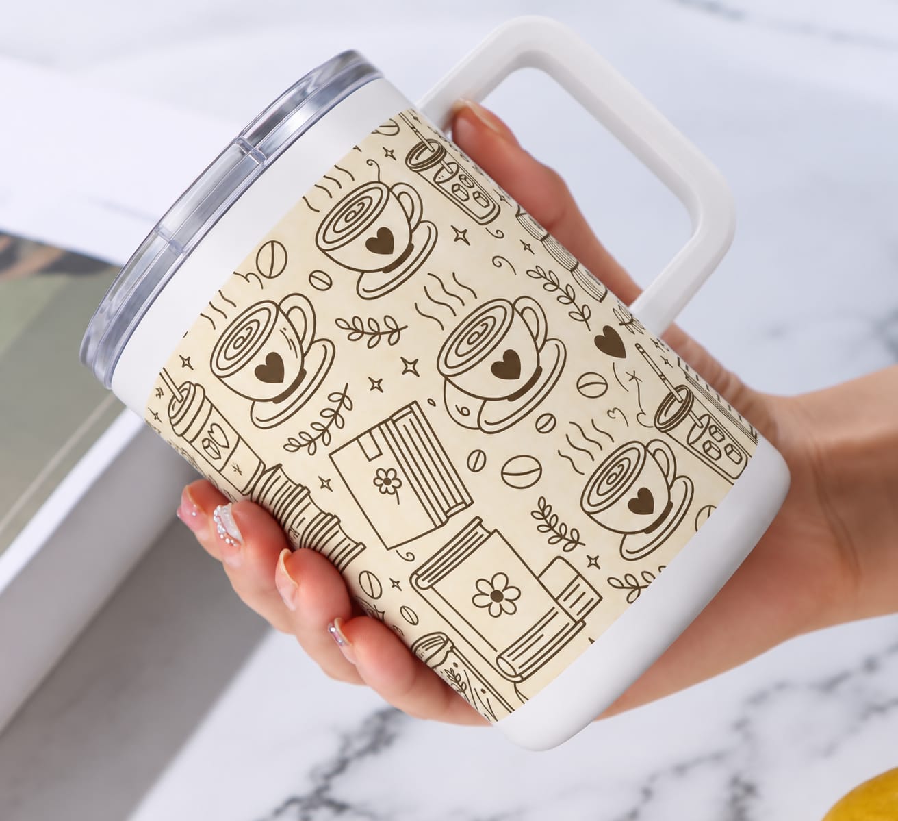 Customer photo review of Do Not Disturb Insulated Mug