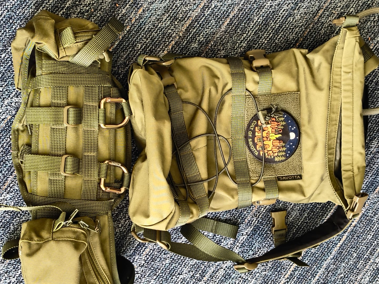 Customer photo review of Hatka 12L backpack