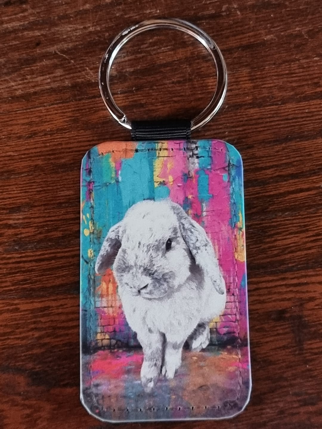 Customer photo review of Streetart - Personalised Keychain