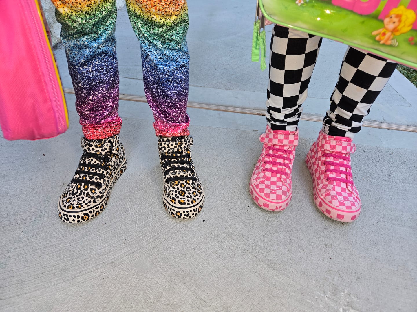 Customer photo review of SK8TR Hi-Top Shoe in Ava (Leopard)